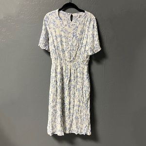 Sweet Salt White and Blue Floral Dress Size 8